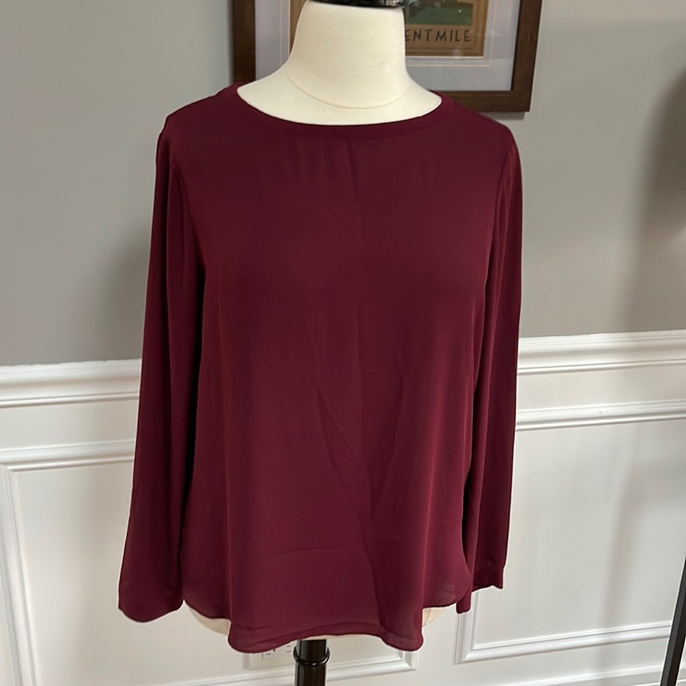 EUC Loft & Grey Blouse - XL